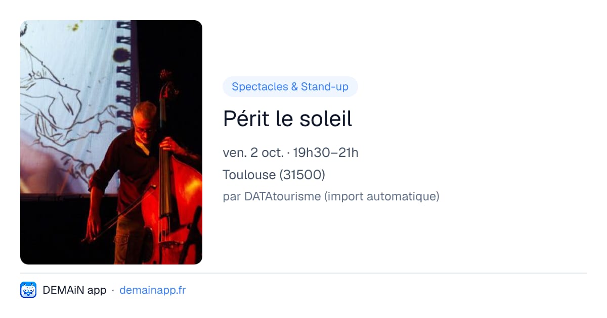 Périt le soleil — Toulouse