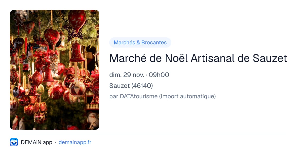 Marché de Noël Artisanal de Sauzet — Sauzet