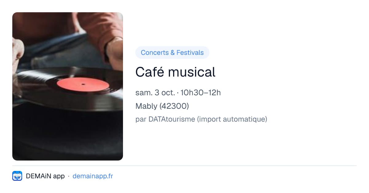 Café musical — Mably