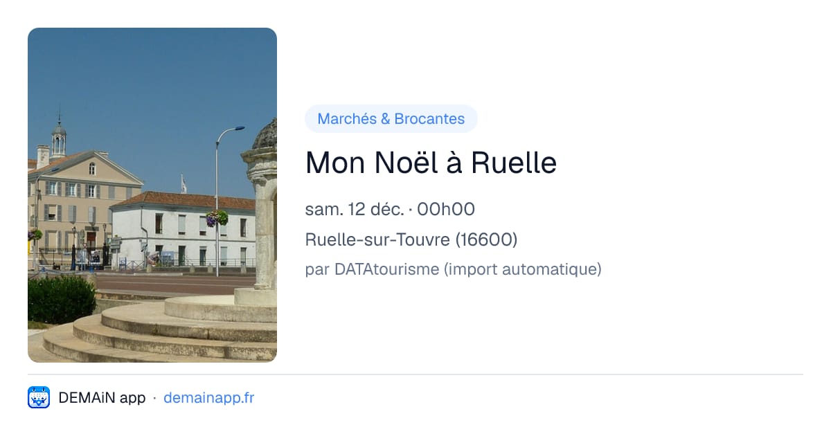 Mon Noël à Ruelle — Ruelle-sur-Touvre