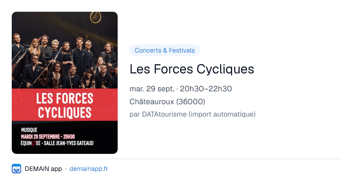 Les Forces Cycliques — Châteauroux