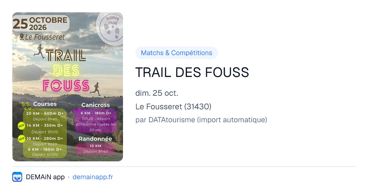 TRAIL DES FOUSS — Le Fousseret