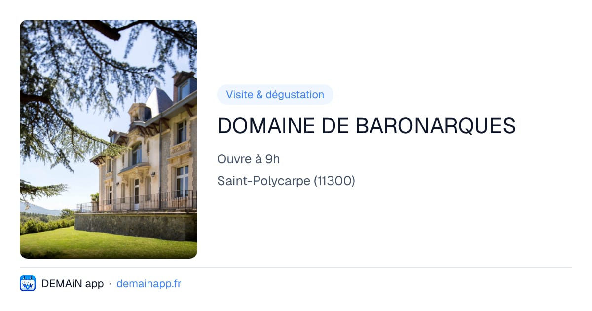 DOMAINE DE BARONARQUES — Saint-Polycarpe