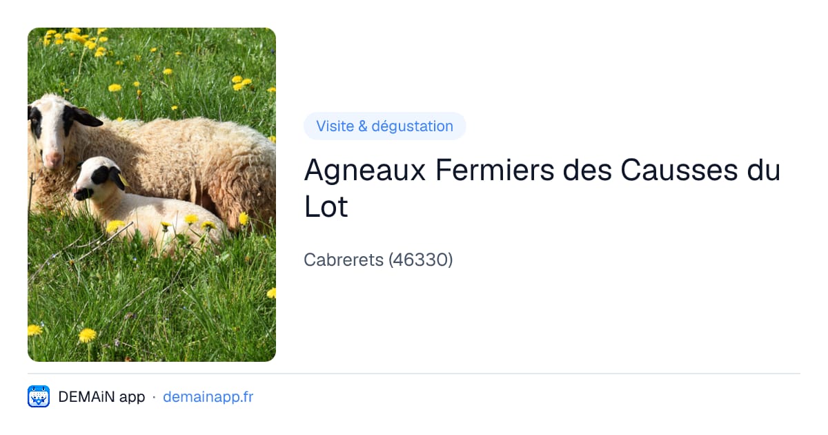 Agneaux Fermiers des Causses du Lot — Cabrerets