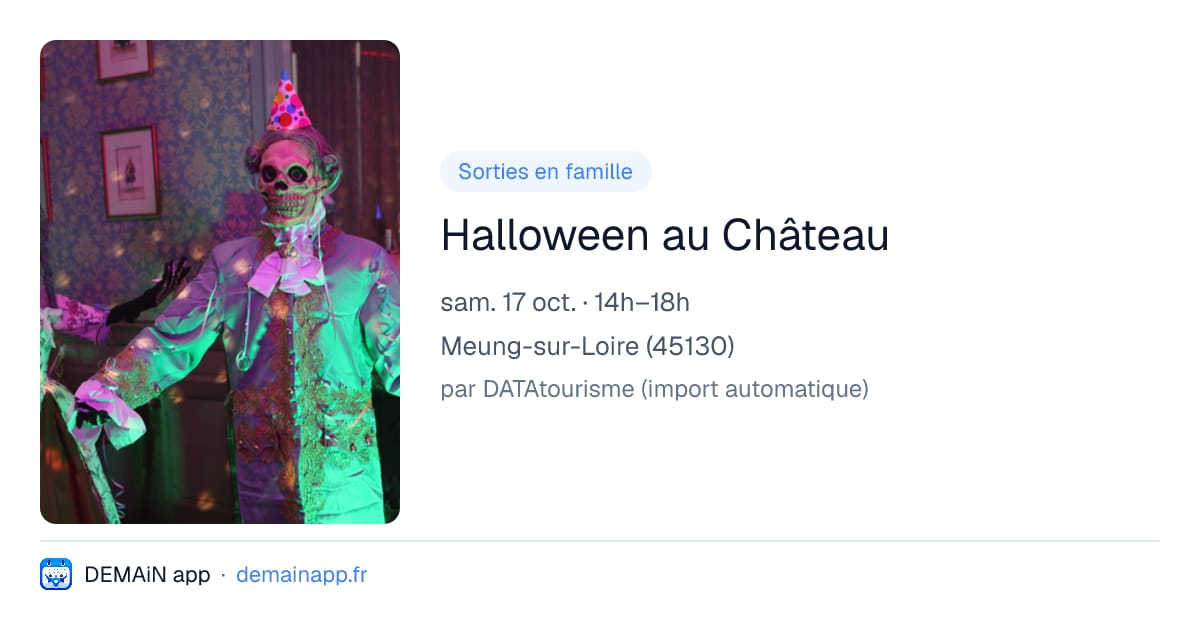 Halloween au Château — Meung-sur-Loire