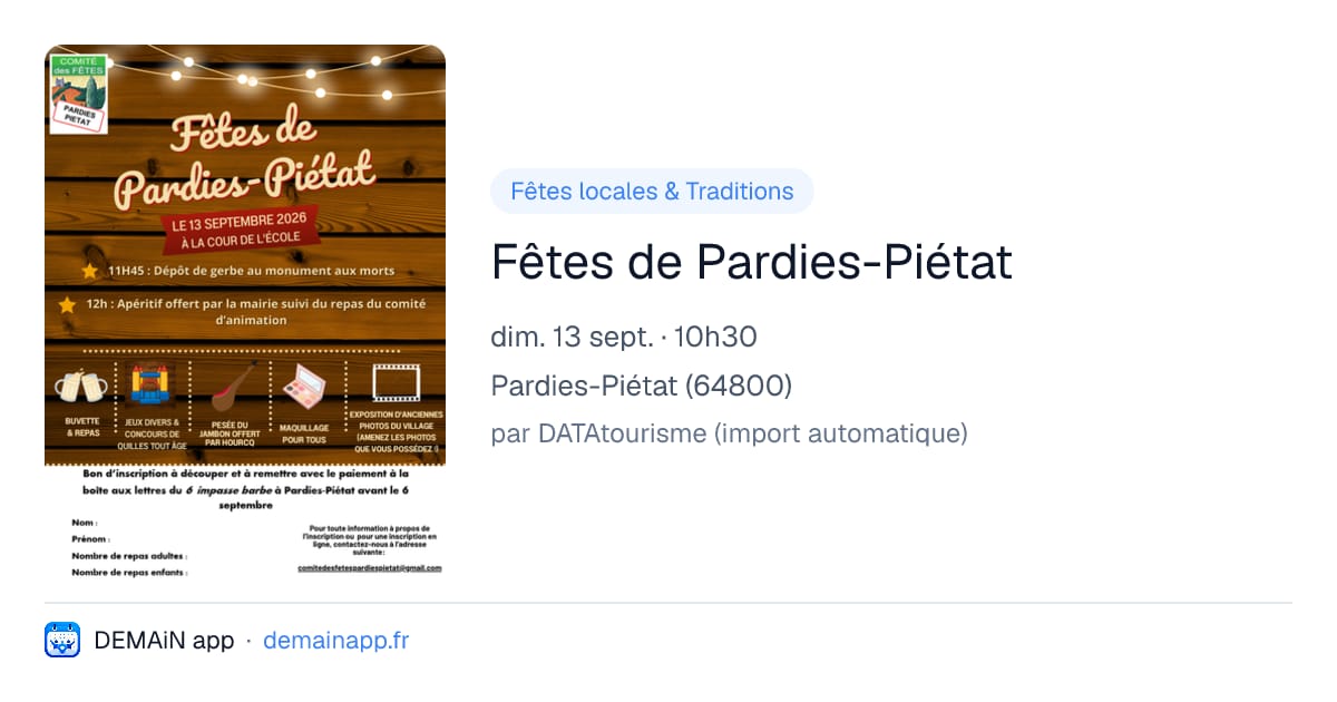 Fêtes de Pardies-Piétat — Pardies-Piétat