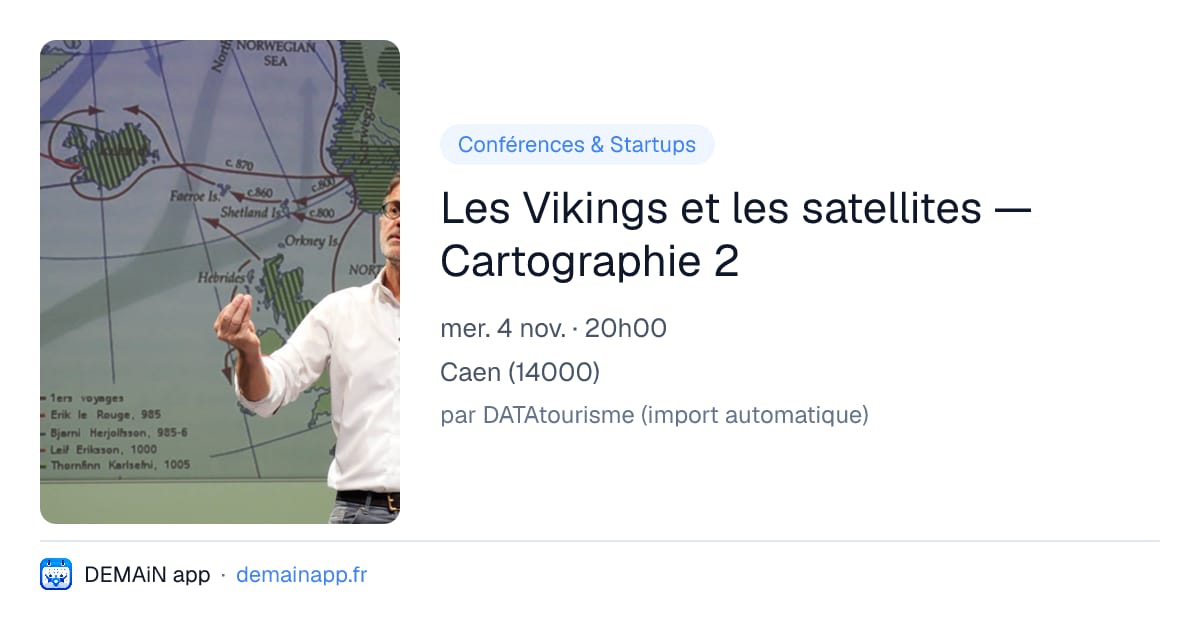 Les Vikings et les satellites — Cartographie 2 — Caen