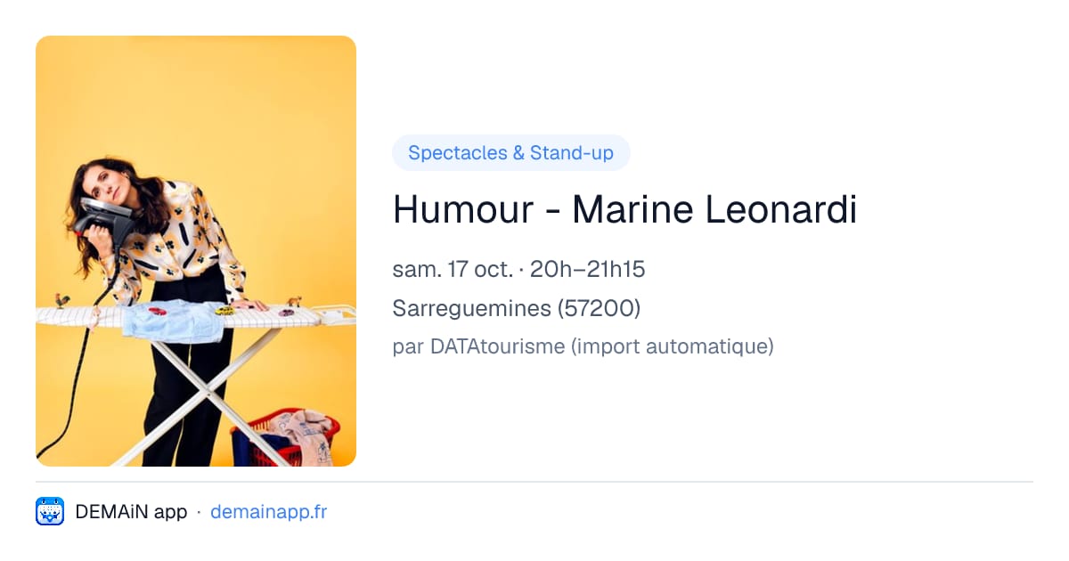 Humour - Marine Leonardi — Sarreguemines