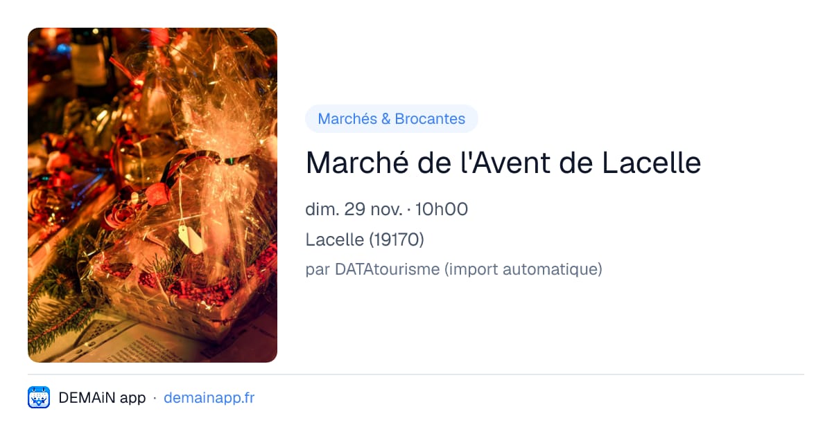 Marché de l'Avent de Lacelle — Lacelle