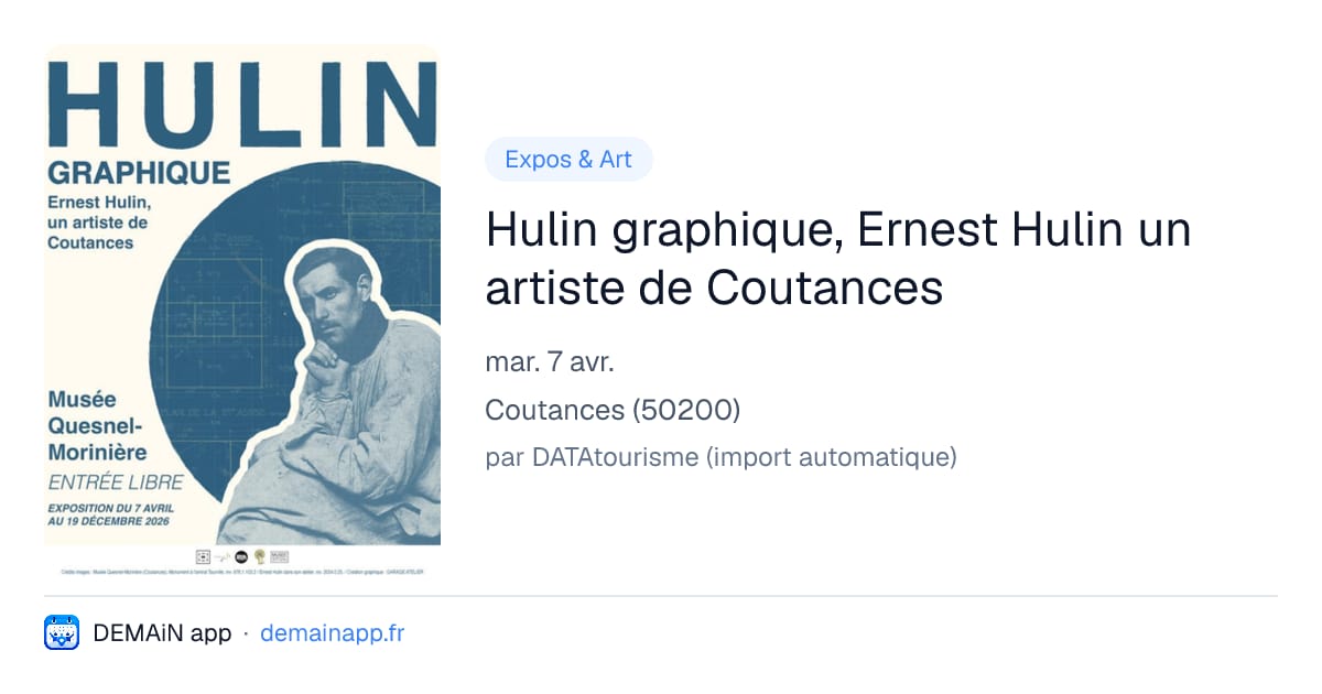 Hulin graphique, Ernest Hulin un artiste de Coutances — Coutances