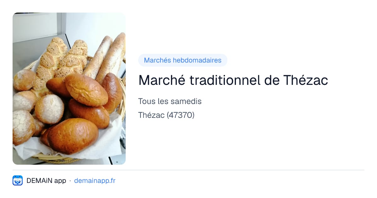 Marché traditionnel de Thézac — Thézac