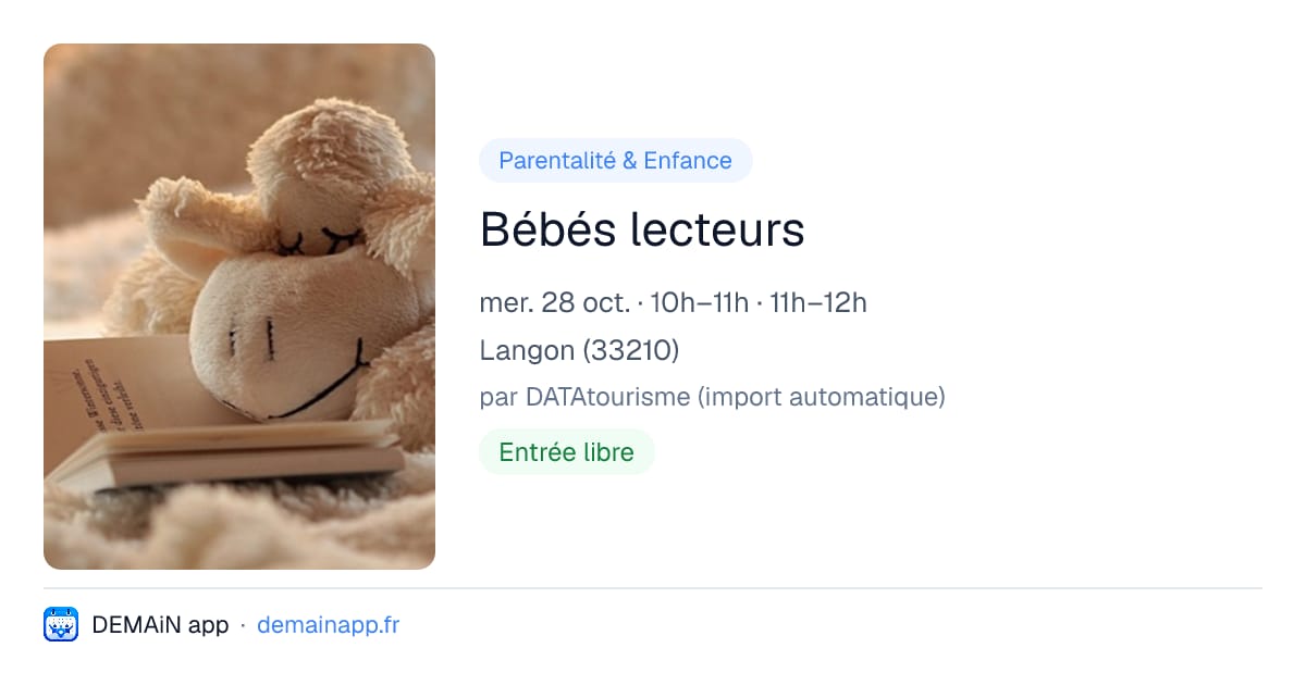 Bébés lecteurs — Langon
