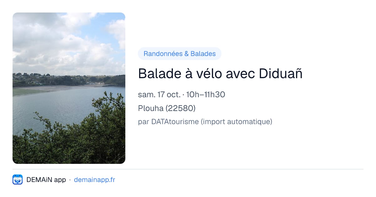 Balade à vélo avec Diduañ — Plouha