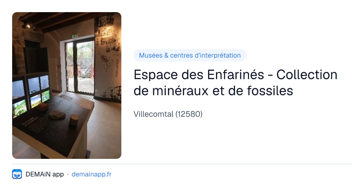 Espace des Enfarinés - Collection de minéraux et de fossiles — Villecomtal