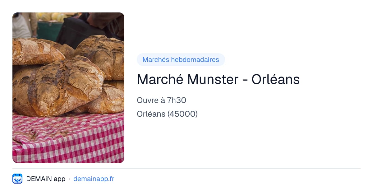 Marché Munster - Orléans — Orléans