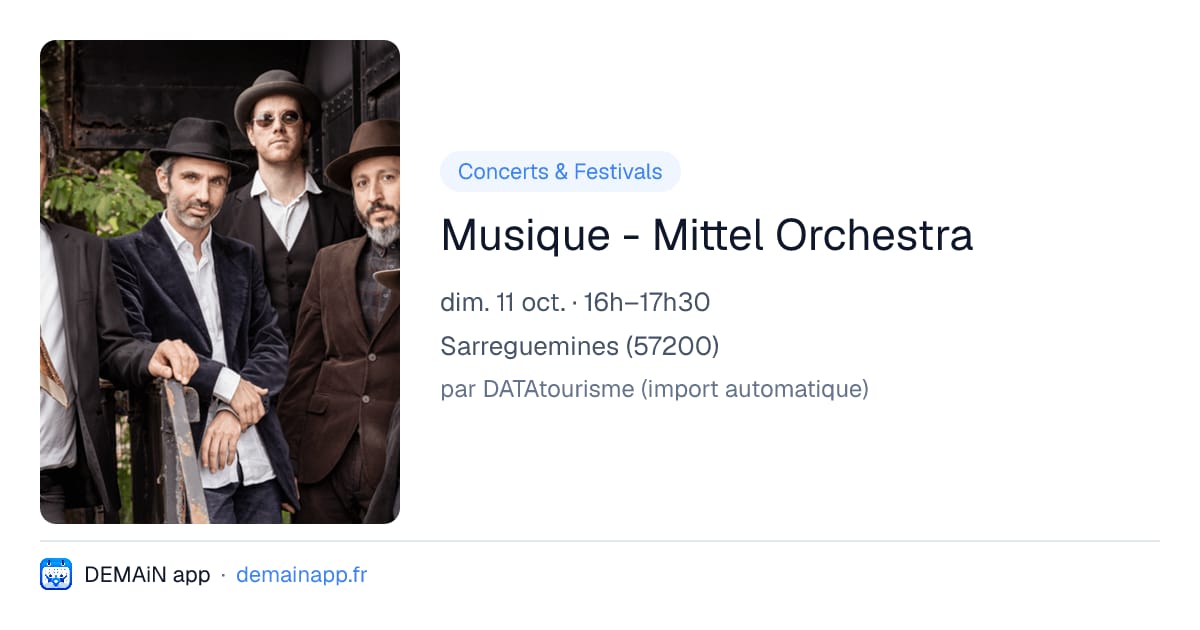 Musique - Mittel Orchestra — Sarreguemines