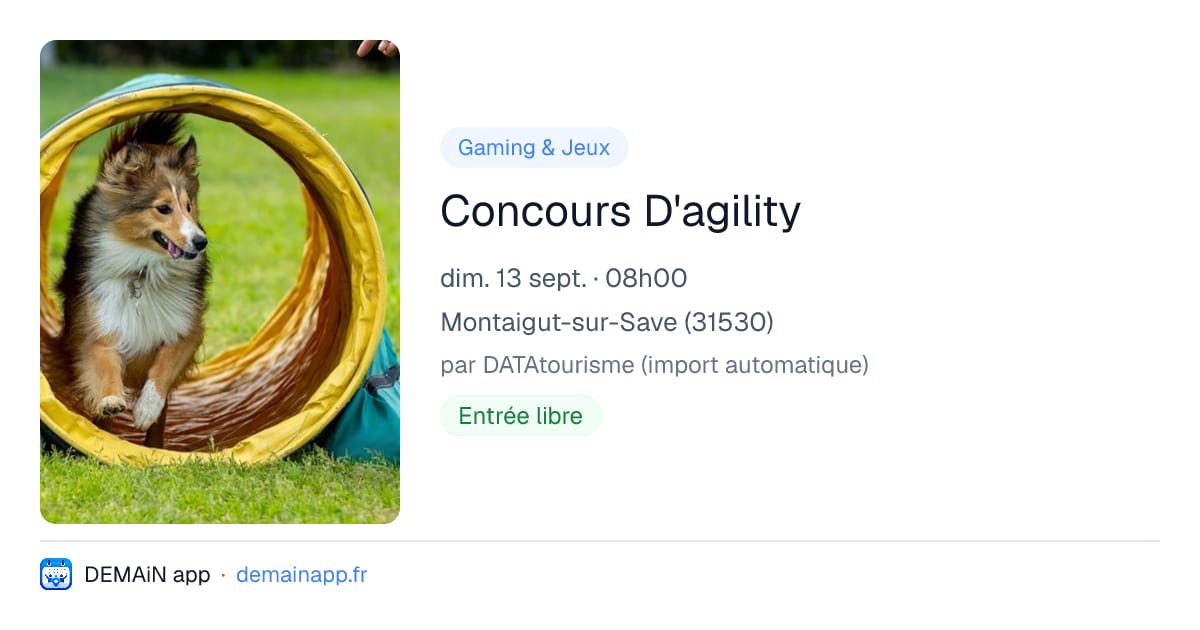 Concours D'agility — Montaigut-sur-Save