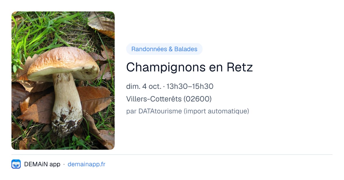 Champignons en Retz — Villers-Cotterêts