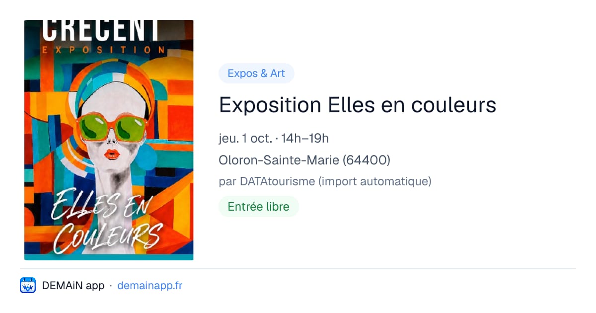 Exposition Elles en couleurs — Oloron-Sainte-Marie