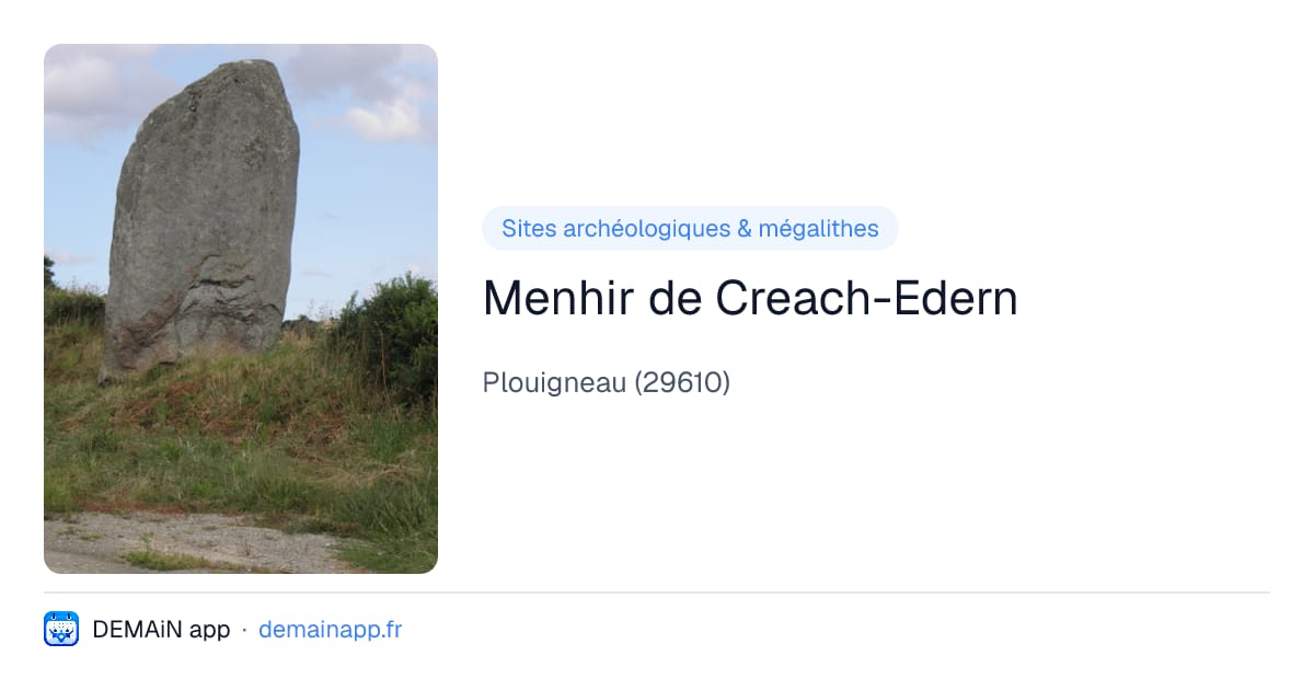 Menhir de Creach-Edern — Plouigneau