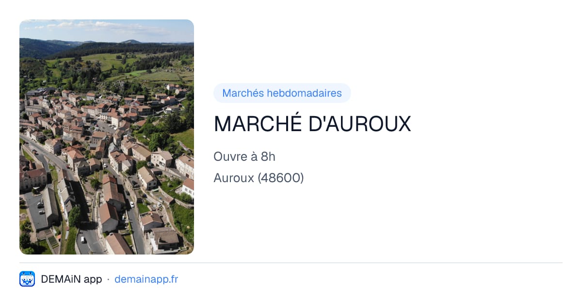 MARCHÉ D'AUROUX — Auroux