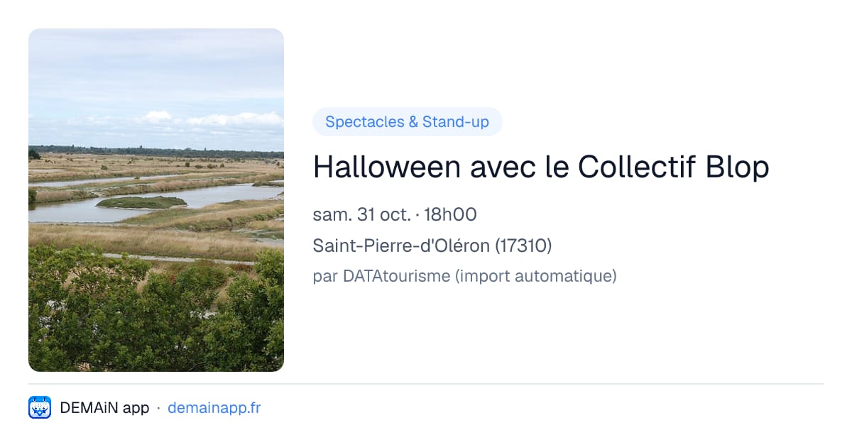 Halloween avec le Collectif Blop — Saint-Pierre-d'Oléron