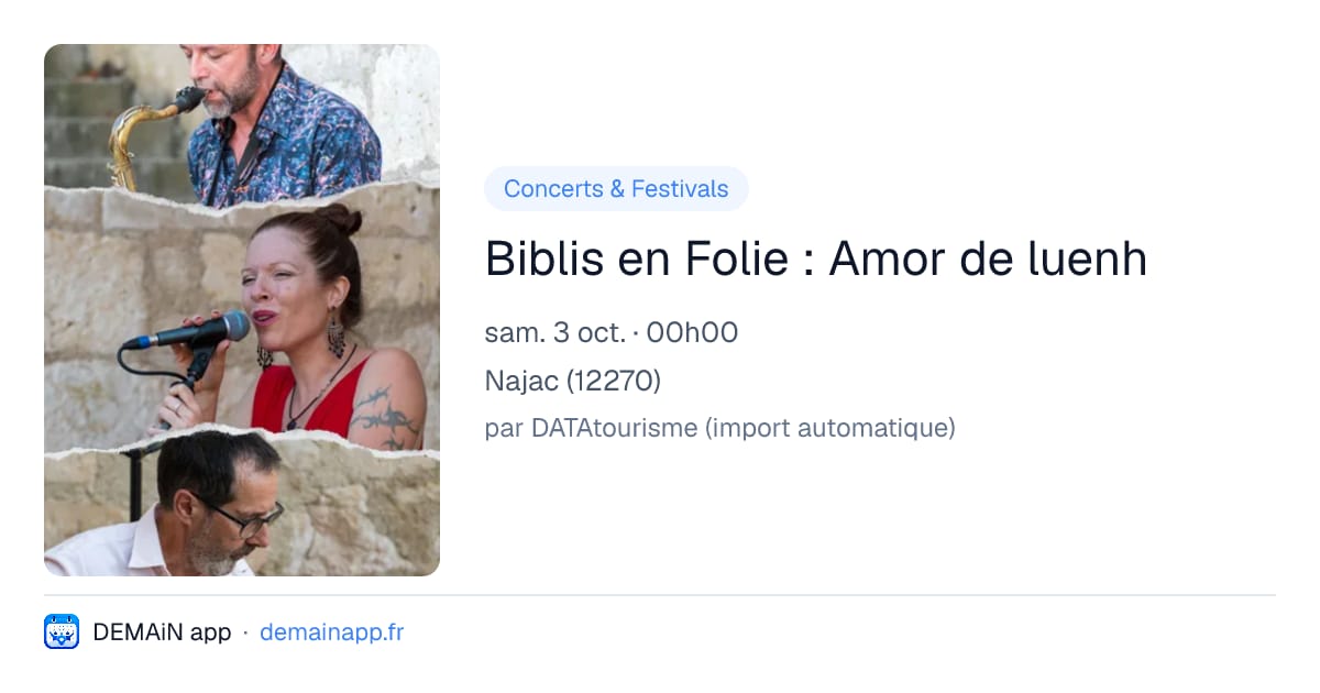 Biblis en Folie : Amor de luenh — Najac
