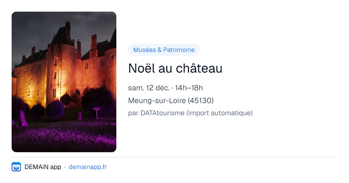 Noël au château — Meung-sur-Loire