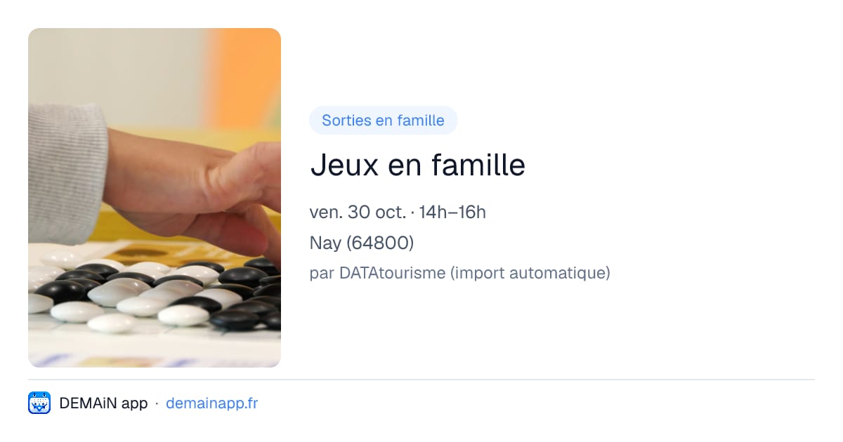 Jeux en famille — Nay
