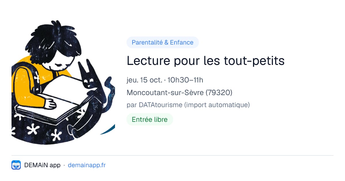 Lecture pour les tout-petits — Moncoutant-sur-Sèvre