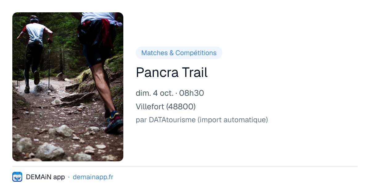 Pancra Trail — Villefort