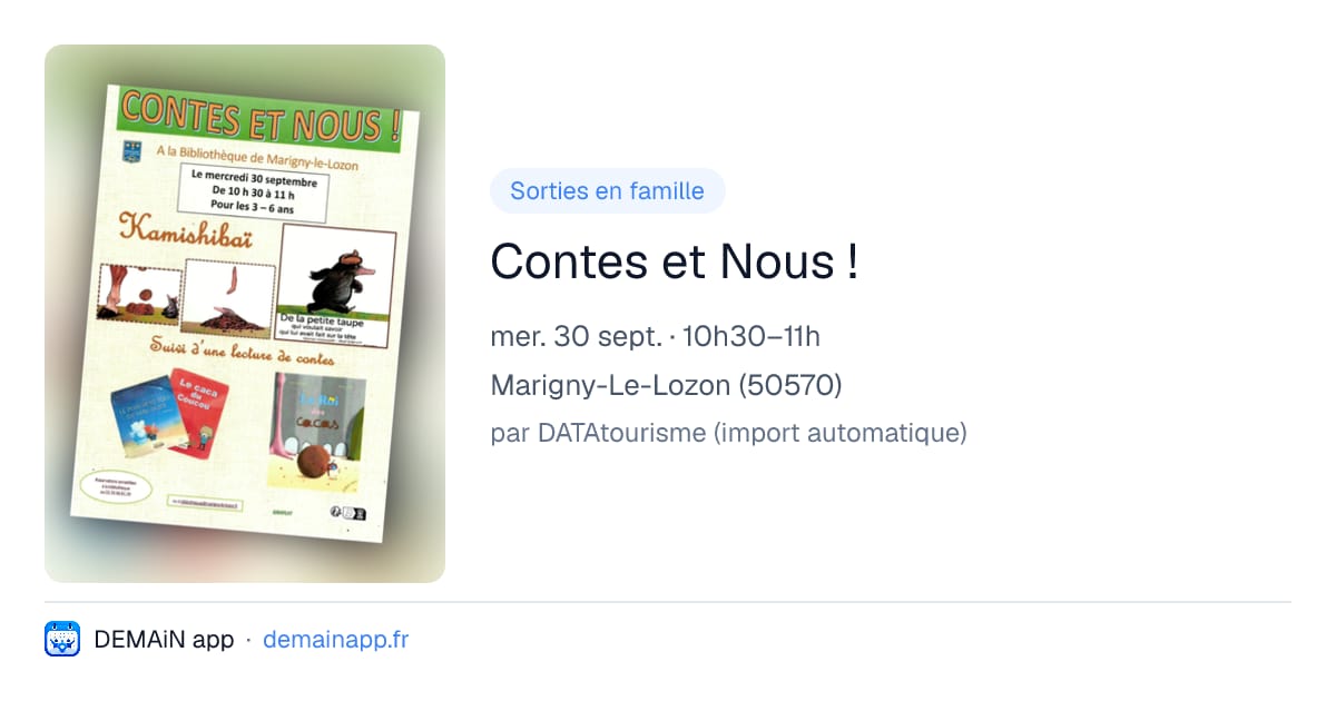 Contes et Nous ! — Marigny-Le-Lozon