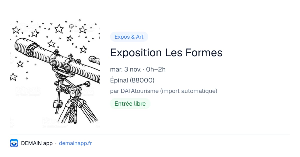 Exposition Les Formes — Épinal