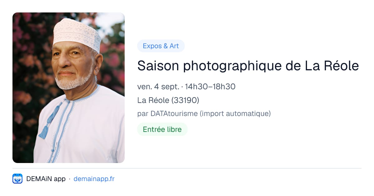 Saison photographique de La Réole — La Réole