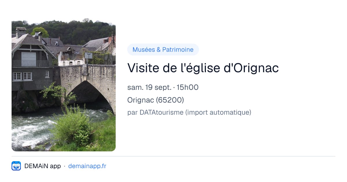 Visite de l'église d'Orignac — Orignac