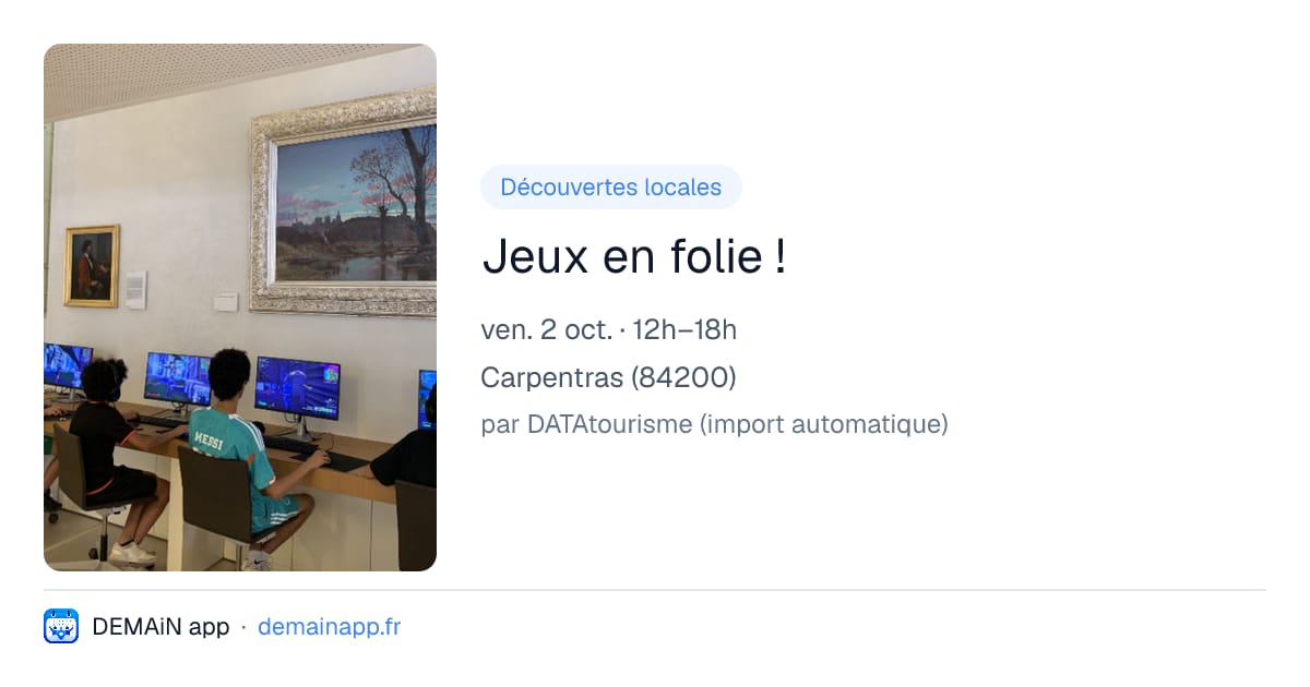 Jeux en folie ! — Carpentras