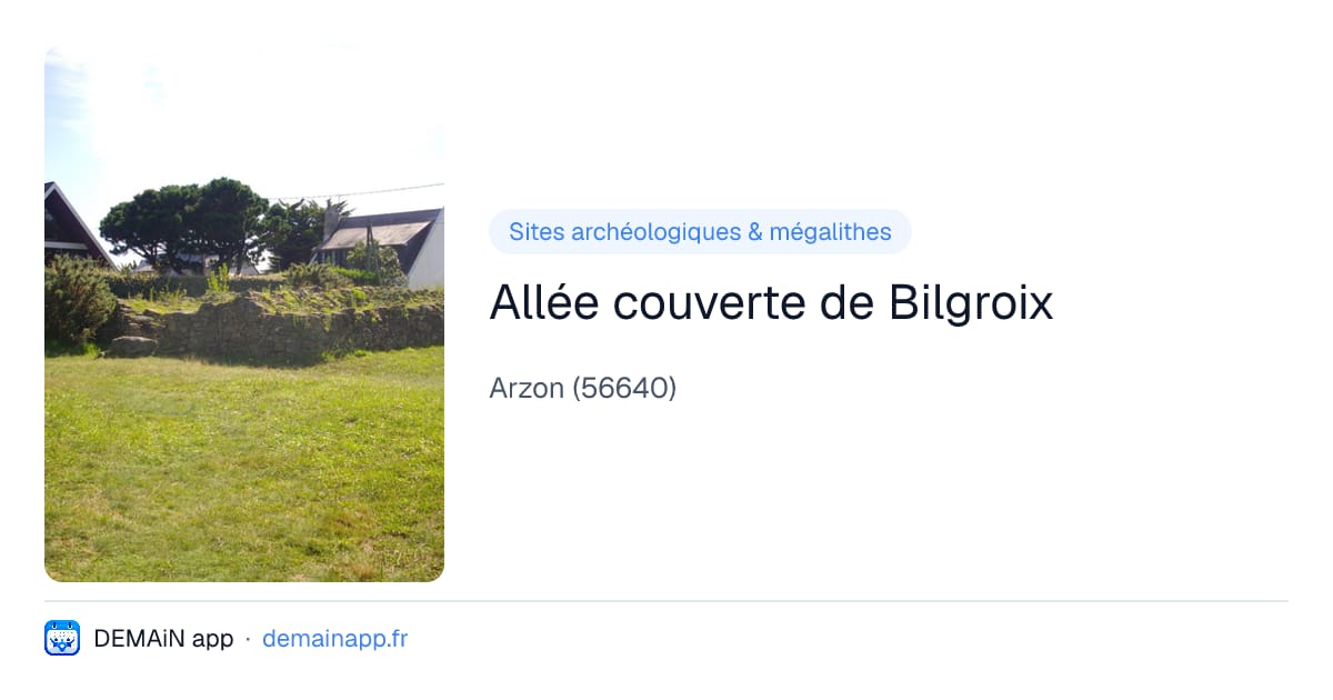 Allée couverte de Bilgroix — Arzon