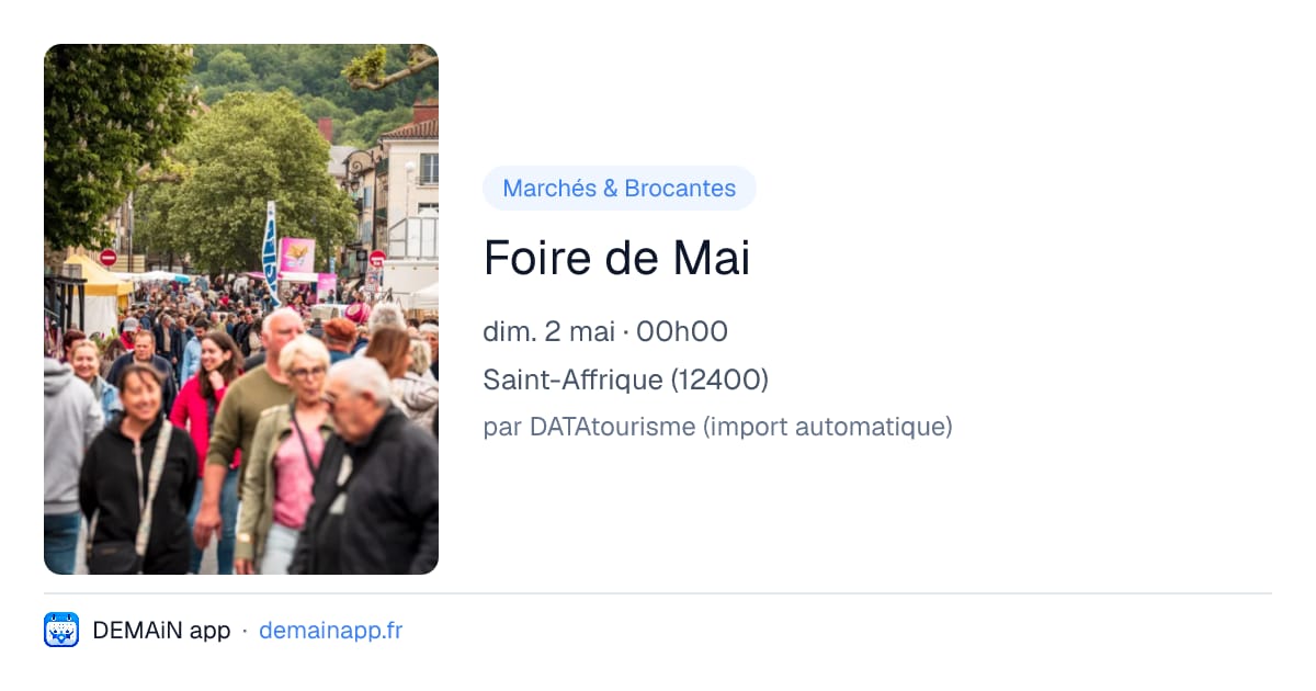 Foire de Mai — Saint-Affrique
