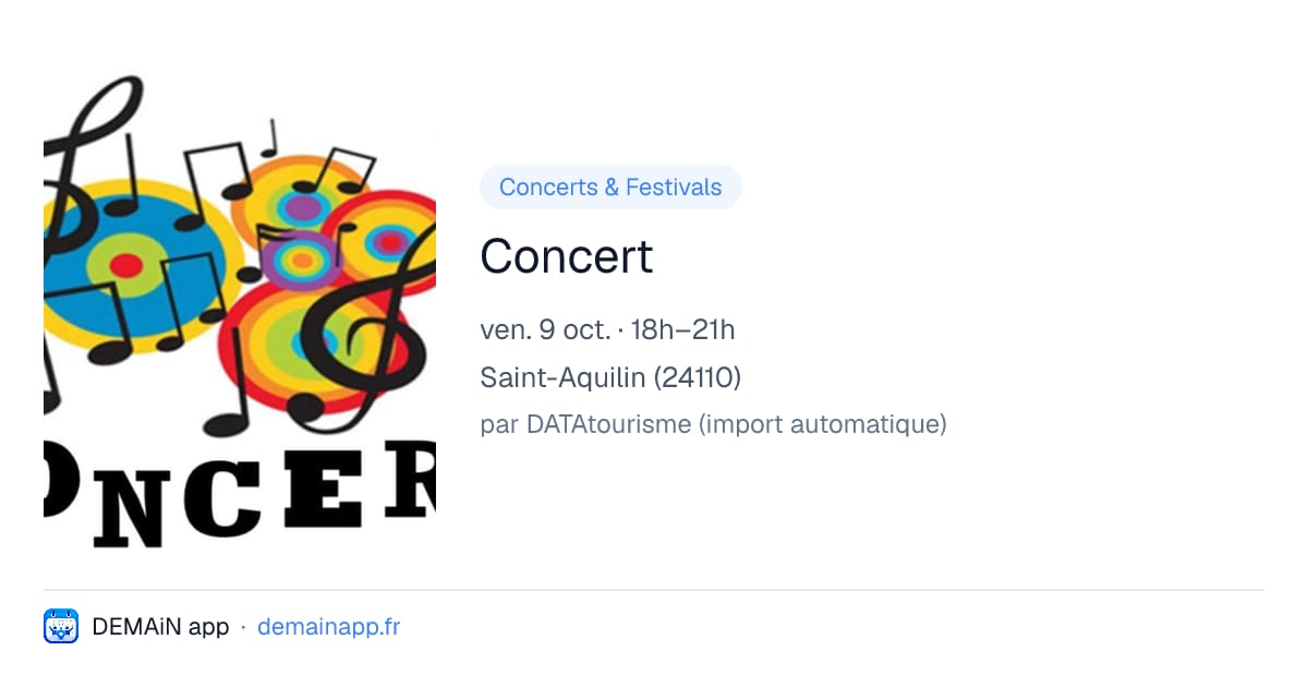 Concert — Saint-Aquilin