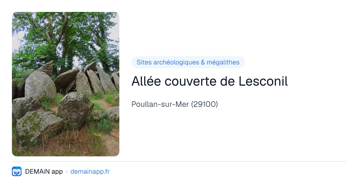 Allée couverte de Lesconil — Poullan-sur-Mer
