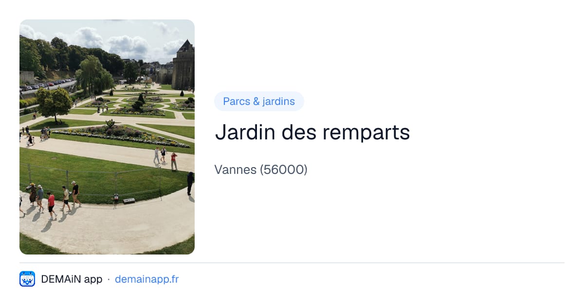 Jardin des remparts — Vannes