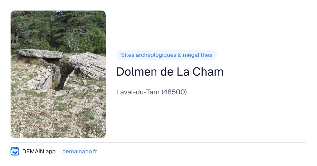 Dolmen de La Cham — Laval-du-Tarn