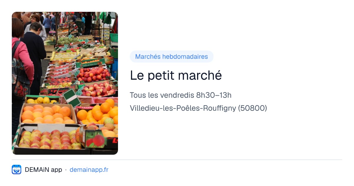 Le petit marché — Villedieu-les-Poêles-Rouffigny
