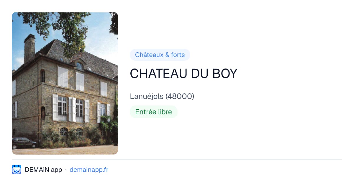 CHATEAU DU BOY — Lanuéjols