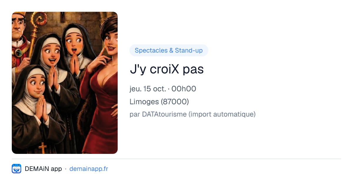 J'y croiX pas — Limoges