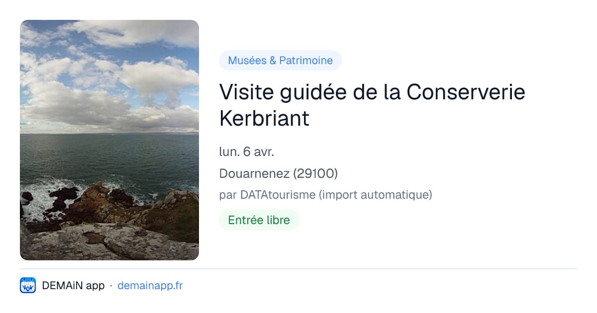 Visite guidée de la Conserverie Kerbriant — Douarnenez