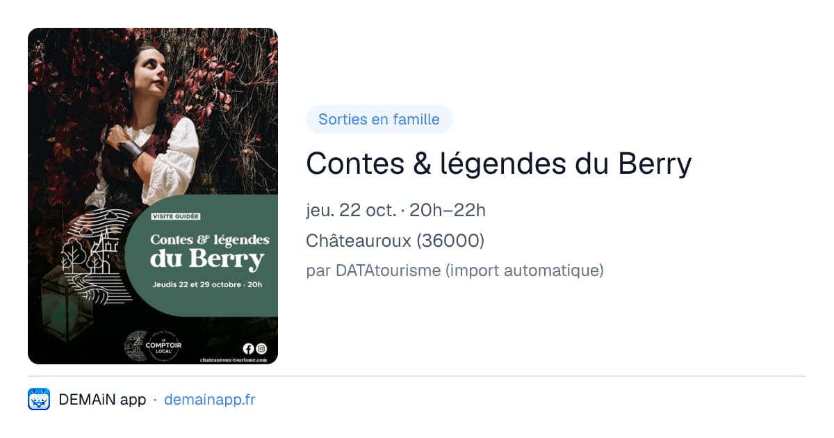 Contes & légendes du Berry — Châteauroux