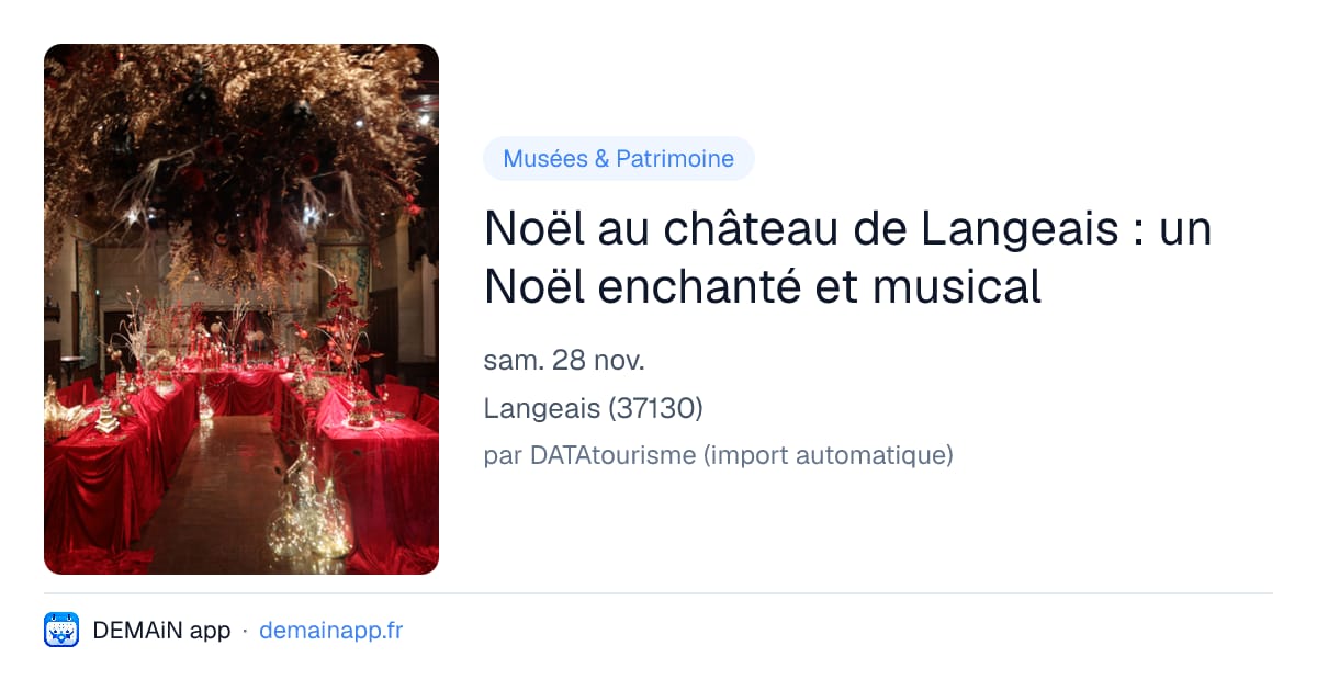 Noël au château de Langeais : un Noël enchanté et musical — Langeais