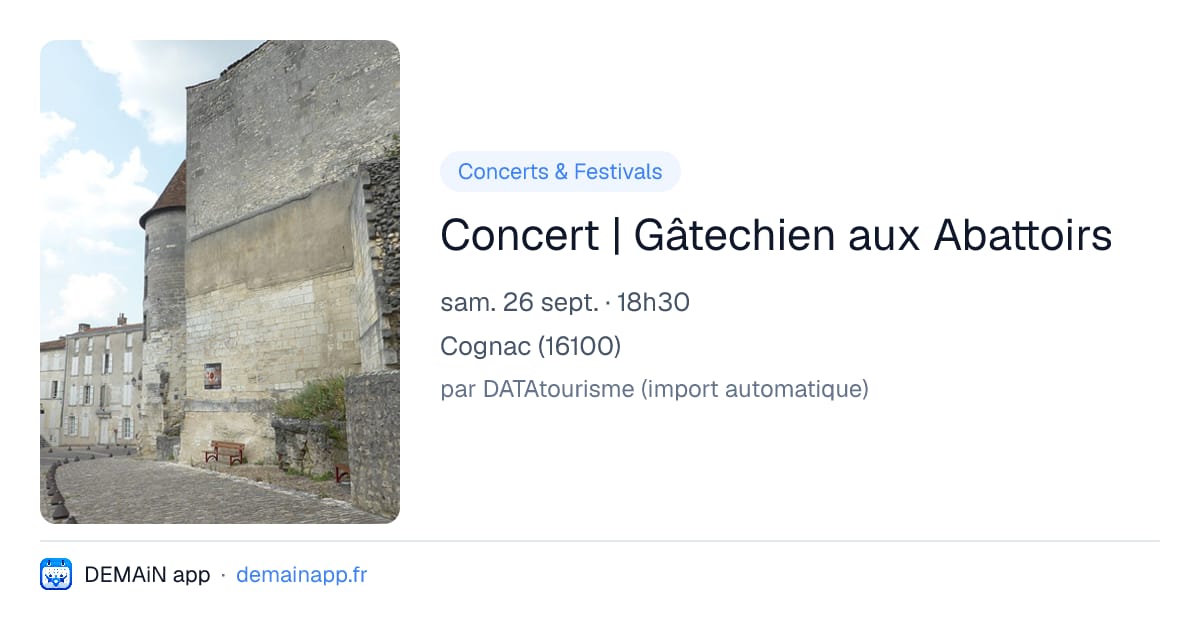 Concert | Gâtechien aux Abattoirs — Cognac
