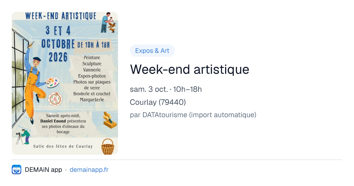 Week-end artistique — Courlay